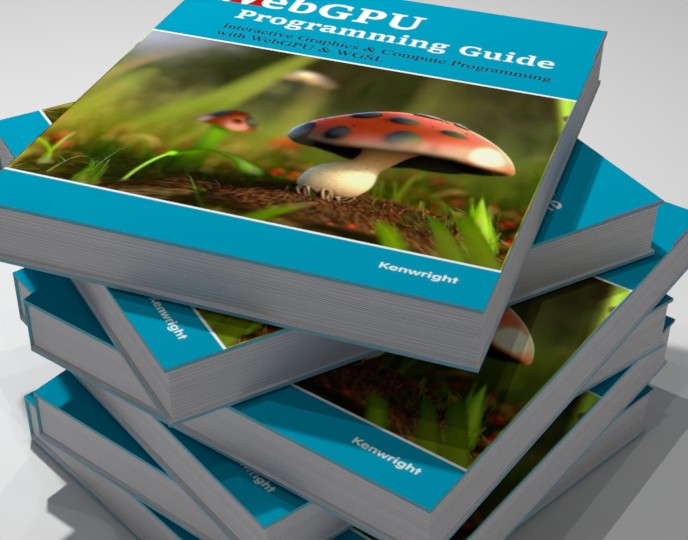 WebGPU Programming Guide: Interactive Graphics & Compute Programming with WebGPU & WGSL  (Paperback) on a shelf